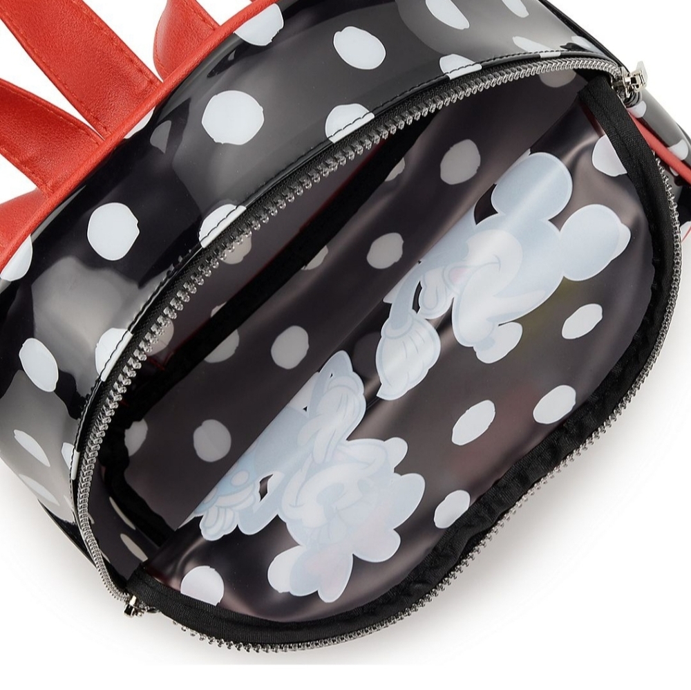 NWT!  Disney Mickey and Minnie Mouse Polka Dot Mini Backpack - Picture 3 of 5